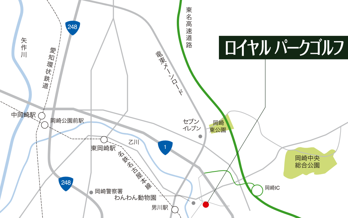 ロイヤルパークゴルフの地図